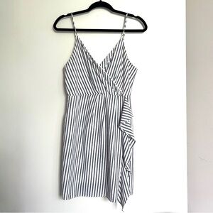 Sienna Sky Navy and White Asymmetrical Dress